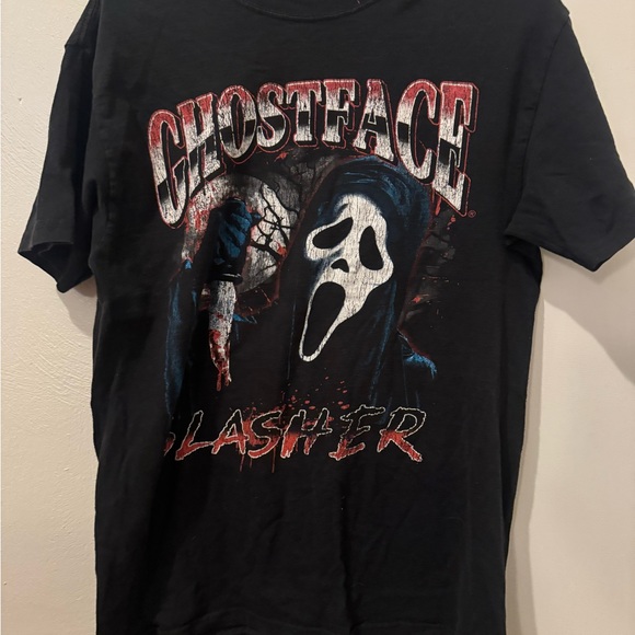 Ghostface Slasher Black Graphic Tee - Picture 1 of 3